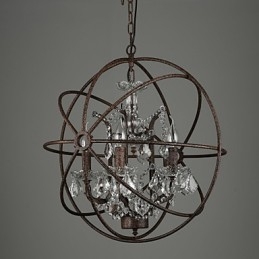 Lustre Cristal Traditionnel Classique Métal