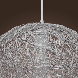 Suspension moderne contemporaine en chrome de style mini globe