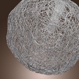 Suspension moderne contemporaine en chrome de style mini globe