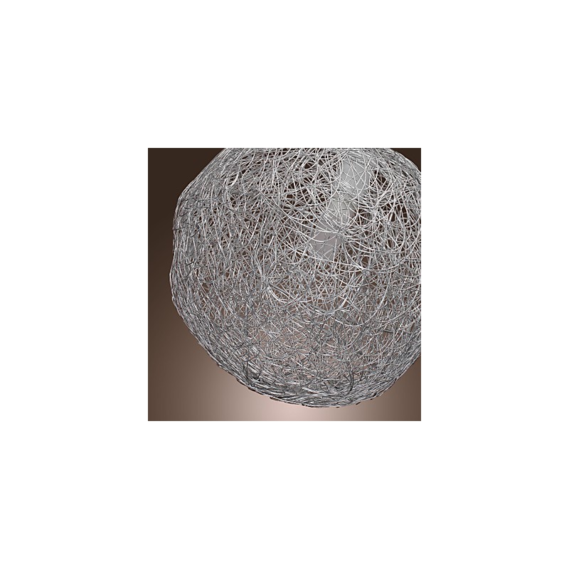 Suspension moderne contemporaine en chrome de style mini globe