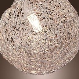 Suspension moderne contemporaine en chrome de style mini globe