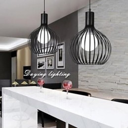Lustre en fer forgé pour repas, café, boutique, grenades, droplight