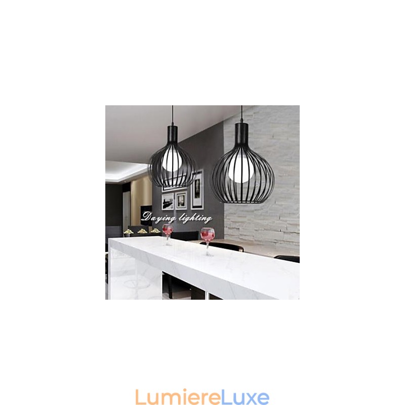 Lustre en fer forgé pour repas, café, boutique, grenades, droplight