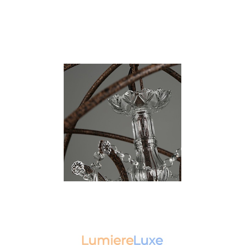 Lustre Cristal Traditionnel Classique Métal