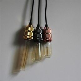 Pendentif américain rétro simple en cuivre plaqué