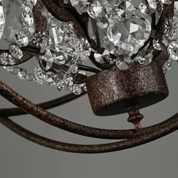 Lustre Cristal Traditionnel Classique Métal