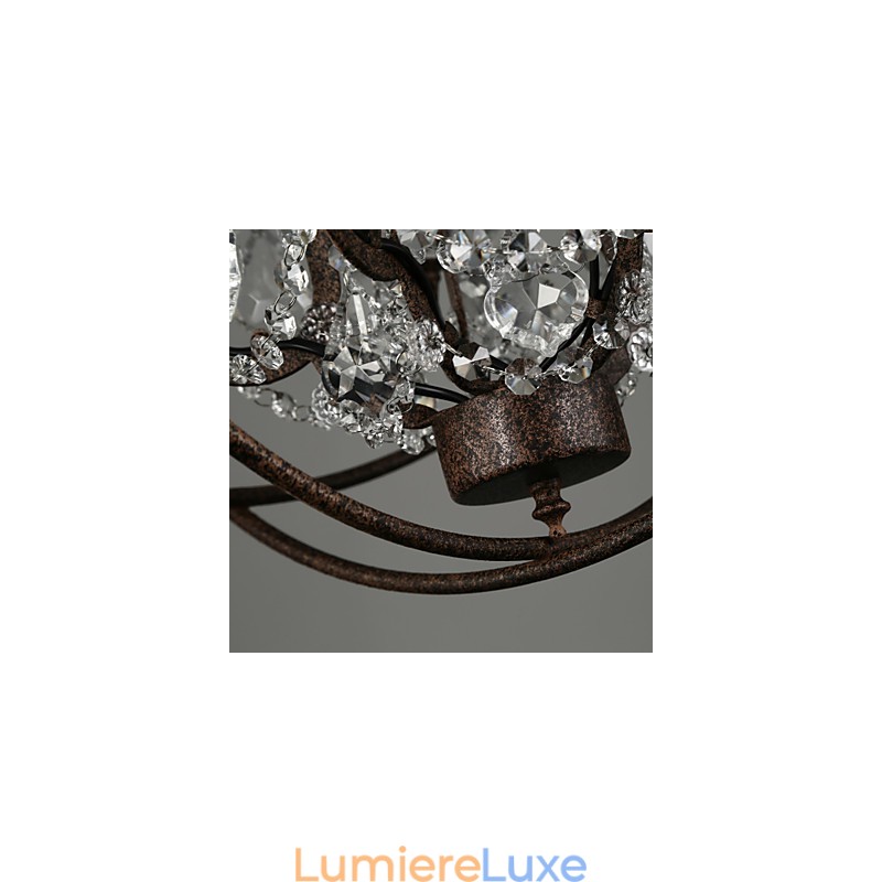 Lustre Cristal Traditionnel Classique Métal