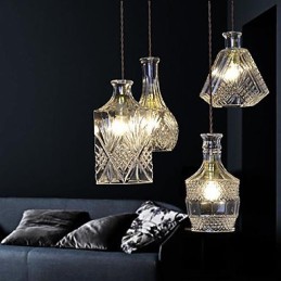 Lustre en métal de style mini contemporain moderne