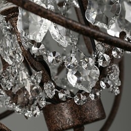 Lustre Cristal Traditionnel Classique Métal