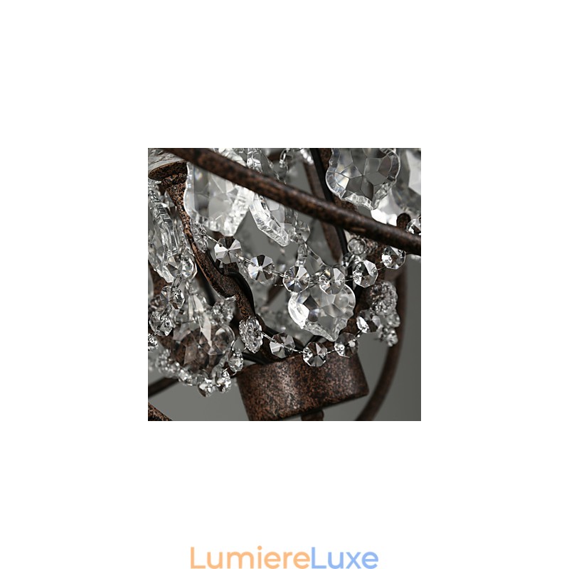 Lustre Cristal Traditionnel Classique Métal