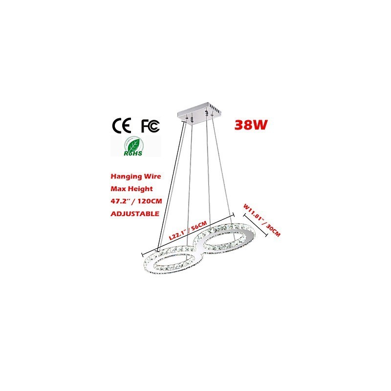 Lustre suspendu en cristal