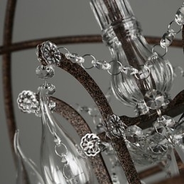 Lustre Cristal Traditionnel Classique Métal