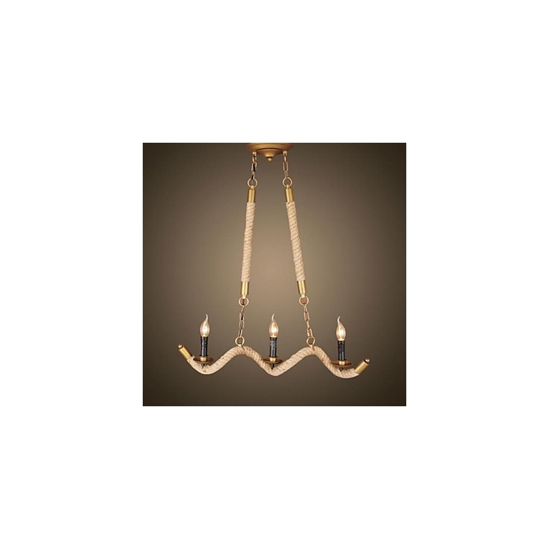 Suspension en métal et laiton antique, style rustique, style rétro, style vintage