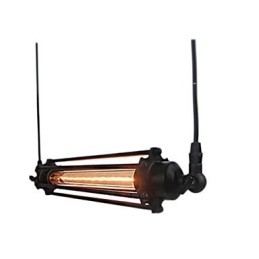 Lustre rétro style loft, suspension classique vintage, luminaire en métal rustique