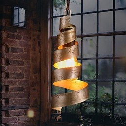 Lampe en fer rétro Lustre de style industriel minimaliste moderne