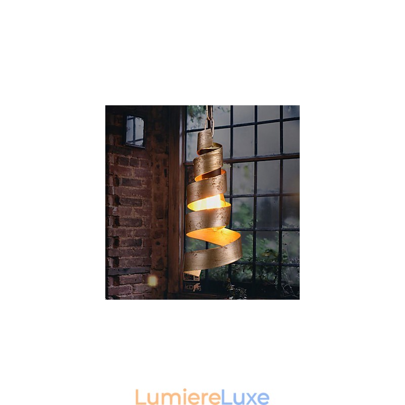 Lampe en fer rétro Lustre de style industriel minimaliste moderne