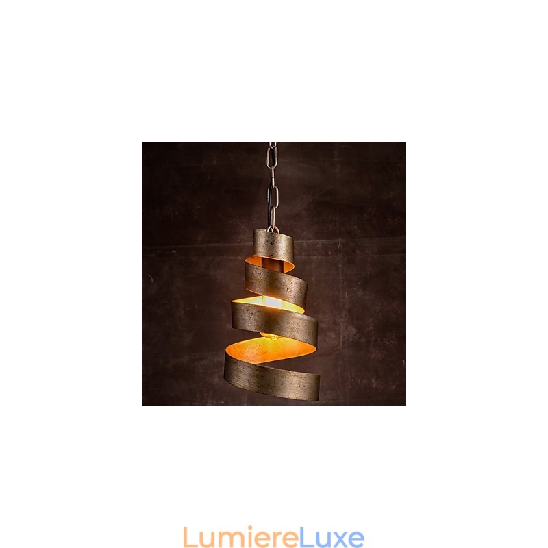 Lampe en fer rétro Lustre de style industriel minimaliste moderne