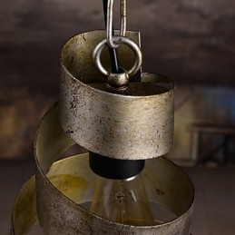 Lampe en fer rétro Lustre de style industriel minimaliste moderne