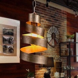 Lampe en fer rétro Lustre de style industriel minimaliste moderne