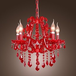 Lustre moderne contemporain en cristal et métal chromé