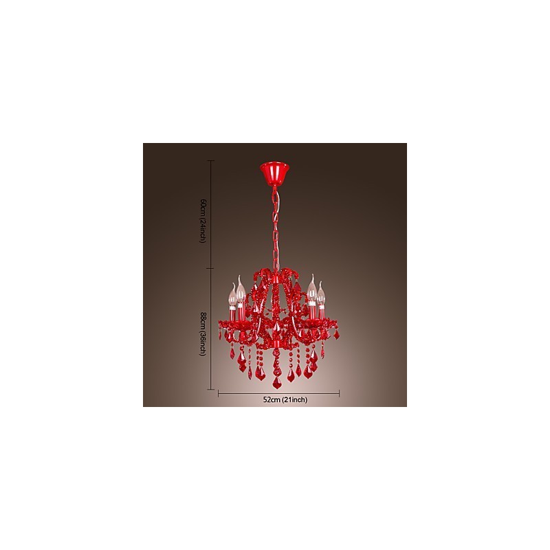 Lustre moderne contemporain en cristal et métal chromé
