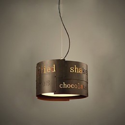 Lampe suspendue en tissu LOFT moderne et tendance, style nordique, luminaire créatif pour café, diamètre 35 cm