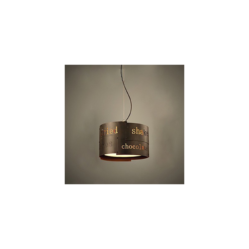 Lampe suspendue en tissu LOFT moderne et tendance, style nordique, luminaire créatif pour café, diamètre 35 cm