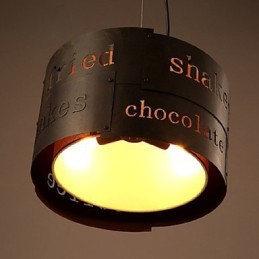 Lampe suspendue en tissu LOFT moderne et tendance, style nordique, luminaire créatif pour café, diamètre 35 cm