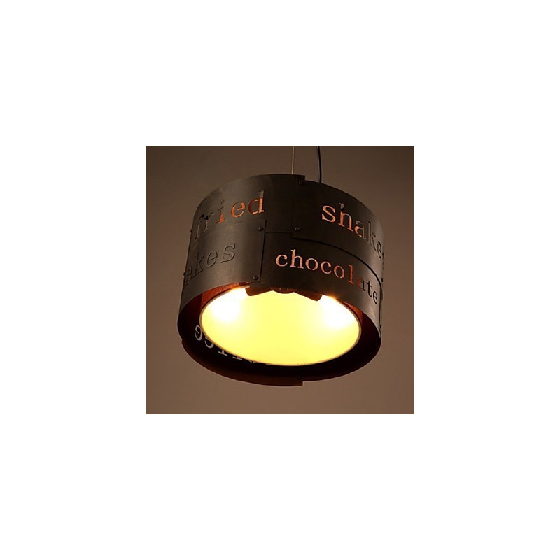 Lampe suspendue en tissu LOFT moderne et tendance, style nordique, luminaire créatif pour café, diamètre 35 cm