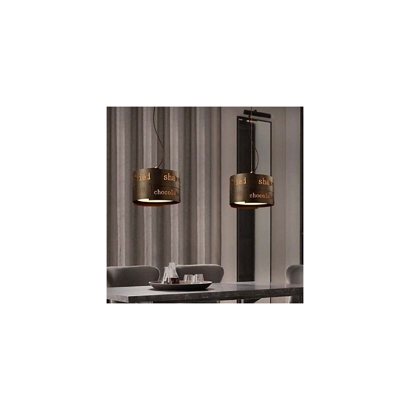 Lampe suspendue en tissu LOFT moderne et tendance, style nordique, luminaire créatif pour café, diamètre 35 cm