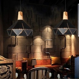 Plafonniers rétro classiques en métal, lampes suspendues simples, lampe suspendue de café