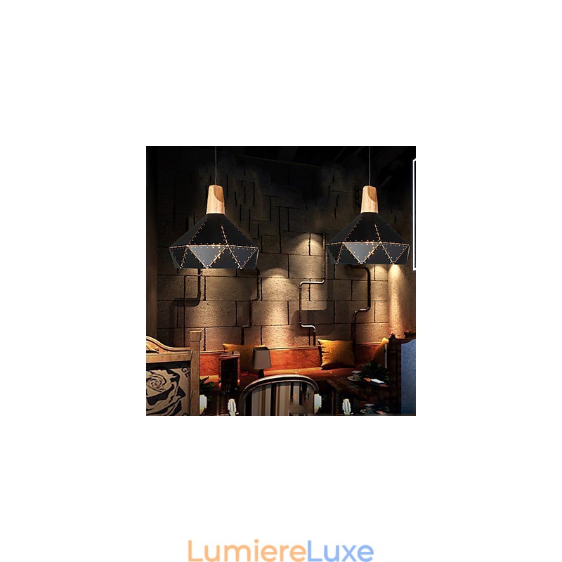 Plafonniers rétro classiques en métal, lampes suspendues simples, lampe suspendue de café