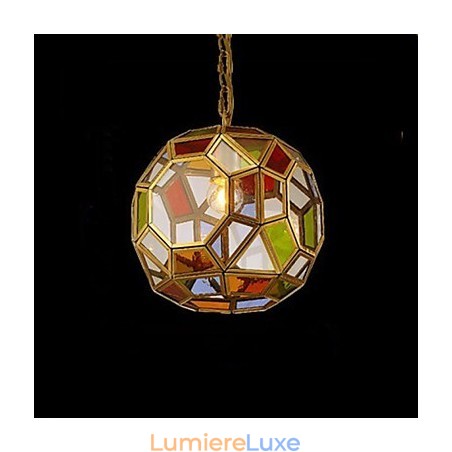 Lampe de porche, lampe de balcon, petit lustre exotique en cuivre Lampe de porche, lampe de balcon, petit lustre exotique en cuivre