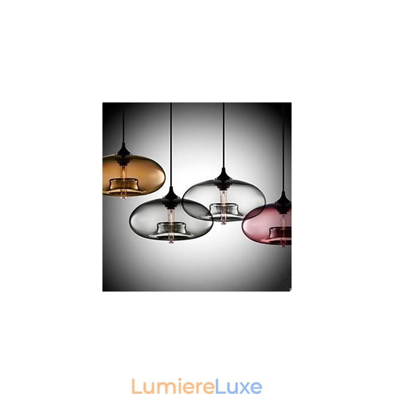 Le lustre circulaire en verre