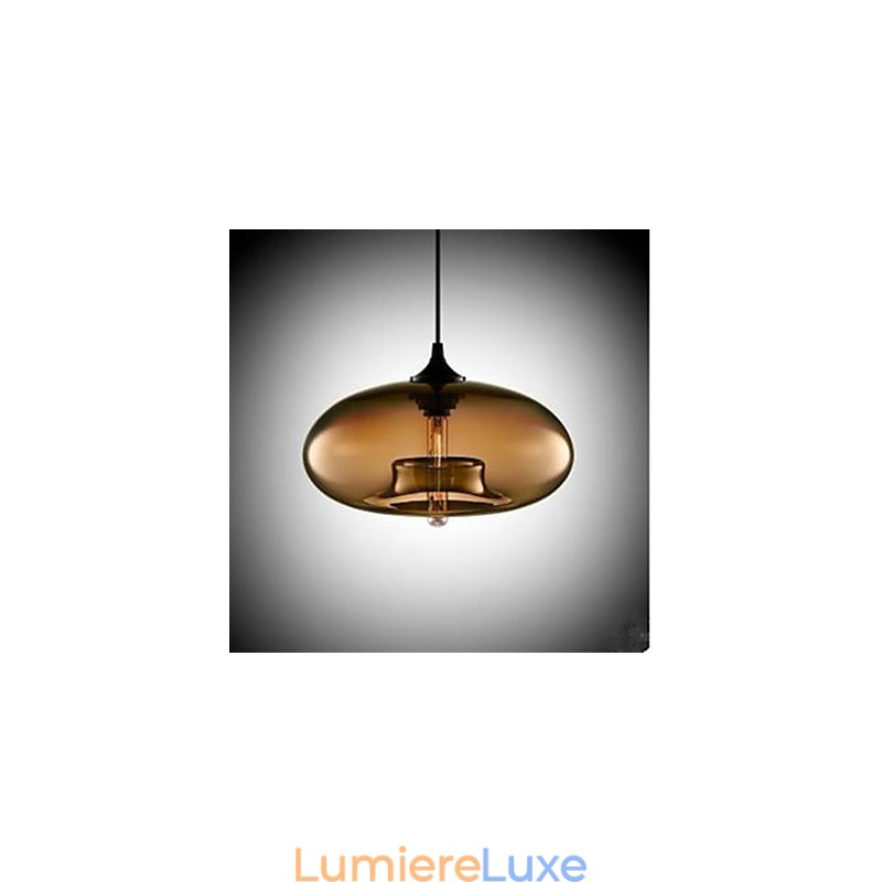 Le lustre circulaire en verre