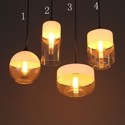 Lustre en verre et fer forgé de la boutique d'escaliers créative nordique