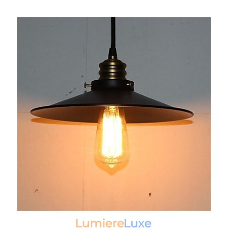 Lustre en fer à une tête de style rétro country américain Lustre en fer à une tête de style rétro country américain