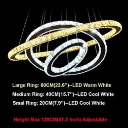 Plafonniers en cristal, lustres suspendus, luminaires