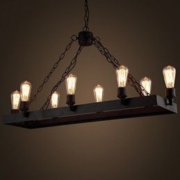 Lustre loft rétro moderne, lustre country américain, lampe de café industrielle créative