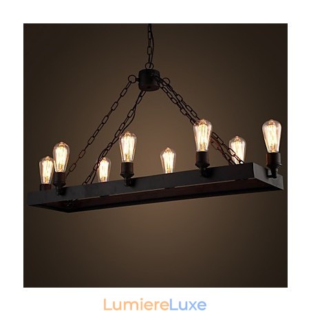 Lustre loft rétro moderne, lustre country américain, lampe de café industrielle créative Lustre loft rétro moderne, lustre country américain, lampe de café industrielle créative