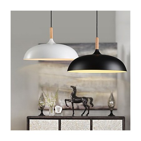 Lampe suspendue rétro en bois et métal pour café Lampe suspendue rétro en bois et métal pour café