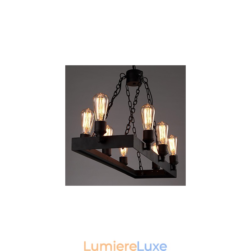 Lustre loft rétro moderne, lustre country américain, lampe de café industrielle créative
