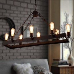 Lustre loft rétro moderne, lustre country américain, lampe de café industrielle créative