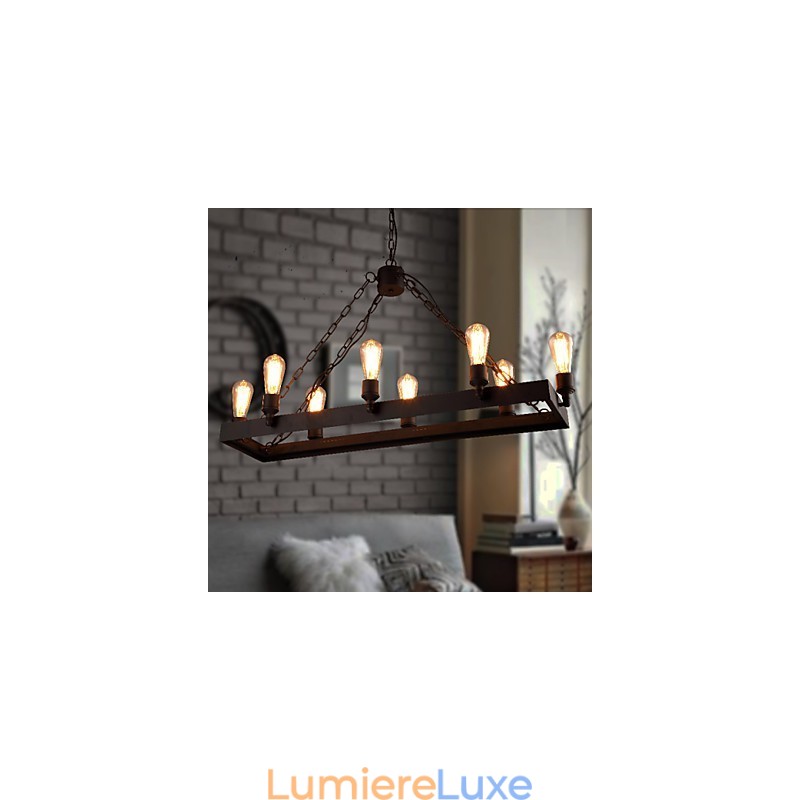 Lustre loft rétro moderne, lustre country américain, lampe de café industrielle créative