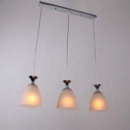 Suspension chromée de style mini-île moderne et contemporaine