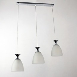 Suspension chromée de style mini-île moderne et contemporaine