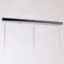 Suspension chromée de style mini-île moderne et contemporaine