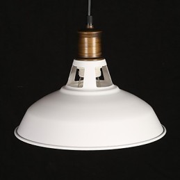Lampe suspendue creuse en fer forgé à tête unique, style campagnard américain