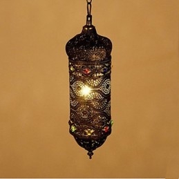 Lustre décoratif creux à main rétro du sud-est