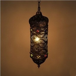 Lustre décoratif creux à main rétro du sud-est